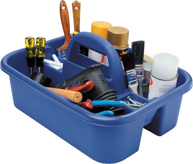 Akro-Mils 09185 Plastic Tote Tool & Supply Cleaning Caddy - Image 4
