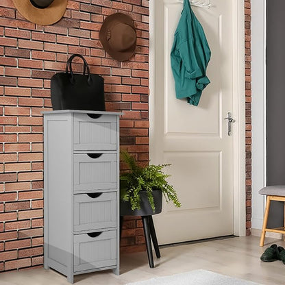 Bonnlo Skinny Bathroom Floor Storage Cabinet, 12 Inch Wide Deep Small Storage - Image 7