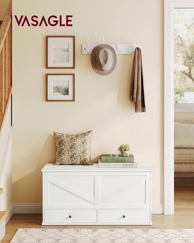 VASAGLE Storage Chest, Storage Bench - Image 2