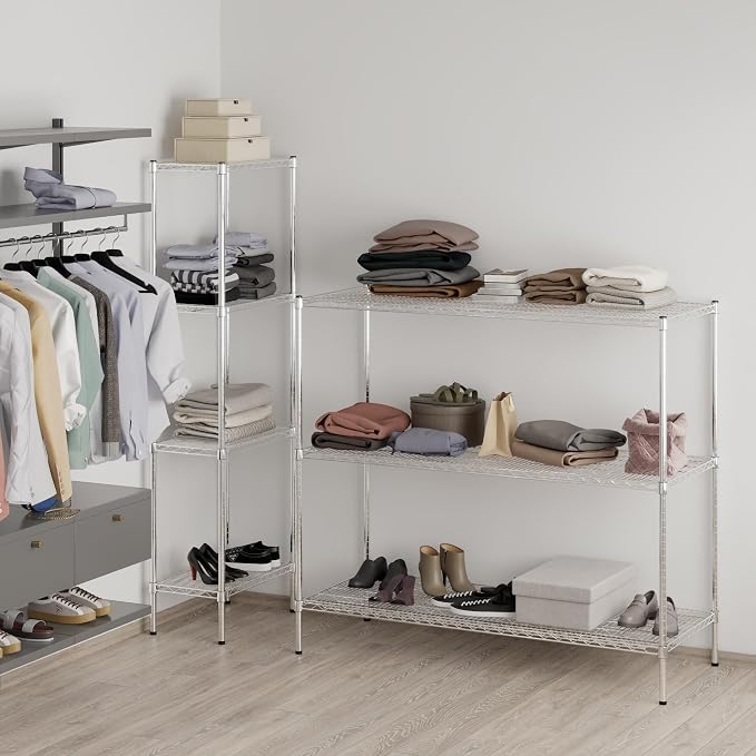 24" Deep x 60" Wide x 54" Height Wire Shelving Kit | 3-Tier | NSF Commercial - Image 6