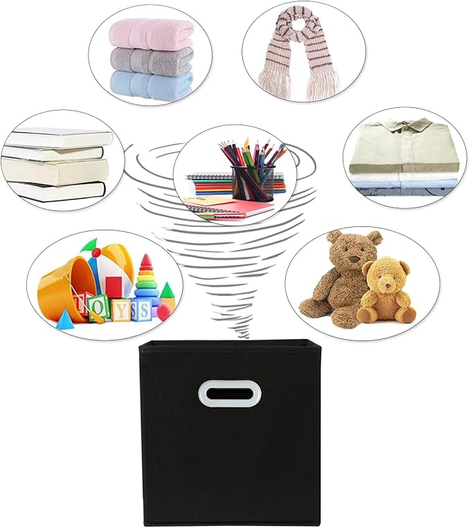 Fabric Cloth Storage Bins, Cube Organizer - Image 3