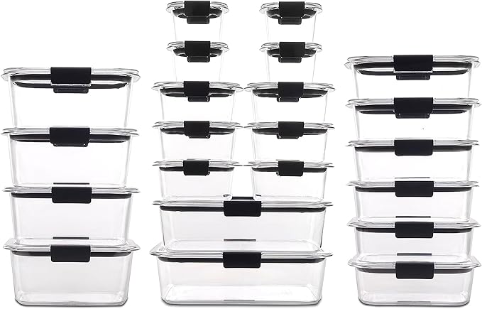 Rubbermaid Brilliance BPA Free 44-Piece Food Storage Containers Set Airtight - Image 2