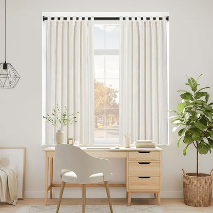 4 Pack Spring Tension Curtain Rod 32-76 inch, Adjustable Expandable Tension - Image 8