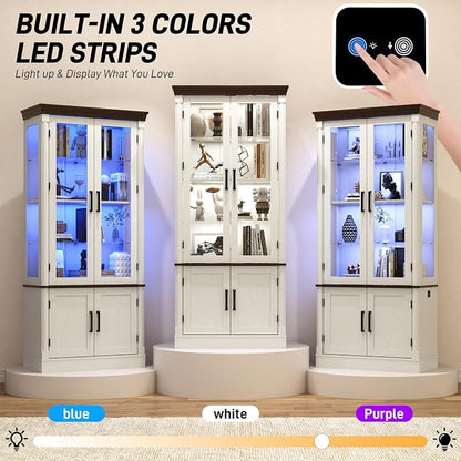 St.Mandyu 71" Tall Display Cabinet - Image 7