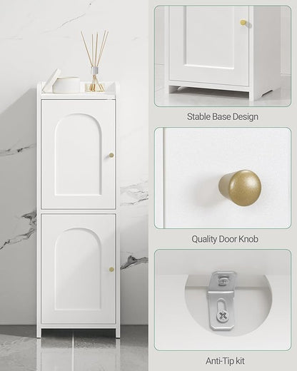 Hzuaneri Bathroom Storage Cabinet, Small Corner Floor Cabinet - Image 6