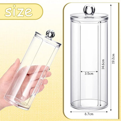 Chengu 2 Pcs Acrylic Scrunchie Holder Organizer Dustproof Clear Hair Ties - Image 2