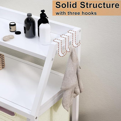 Laundry Hamper, Laundry Sorter 3 Section, Rolling Laundry Basket - Image 8