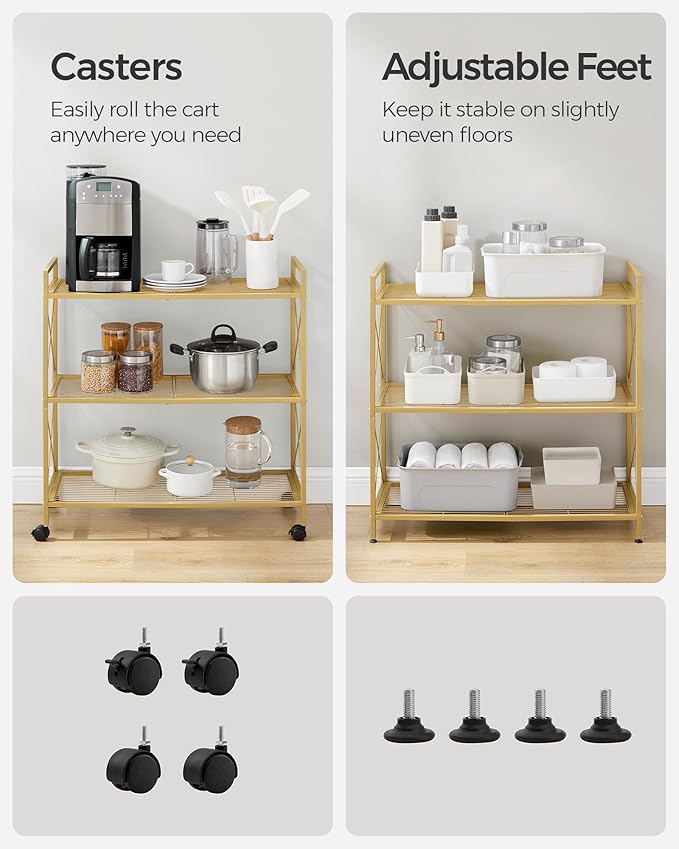SONGMICS 3-Tier Metal Storage Rack - Image 5