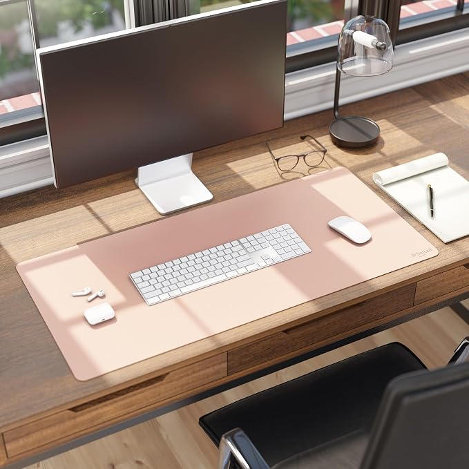 Smead Desk Pad, Vegan Leather Desk Mat - Image 7