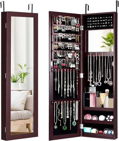 HAPPYGRILL Wall Mounted Jewelry Cabinet by HAPPYGRILL