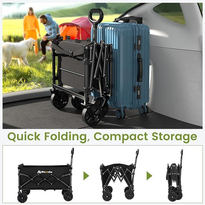 Blomoba 220 lbs Folding Wagon Cart - Image 5