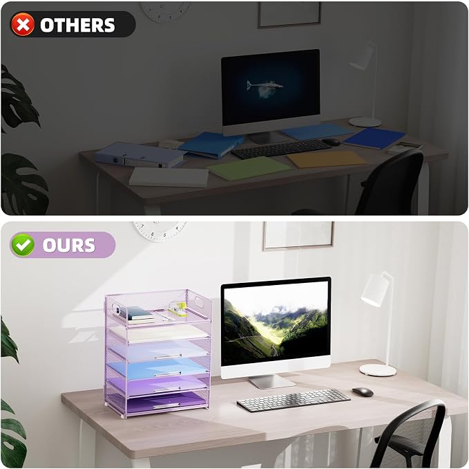 Marbrasse 2 Pack Desk Organizer - Image 4