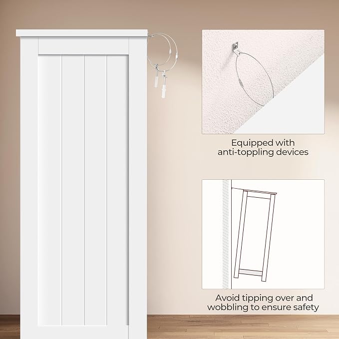 Yaheetech Small Bathroom Storage Cabinet - Image 10