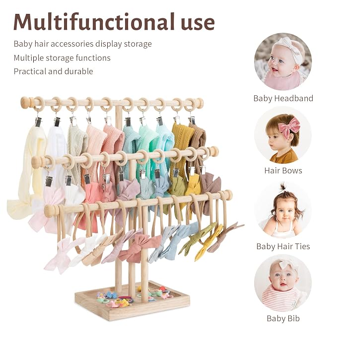 POVETIRE Headband Holder Stand Storage - Image 5