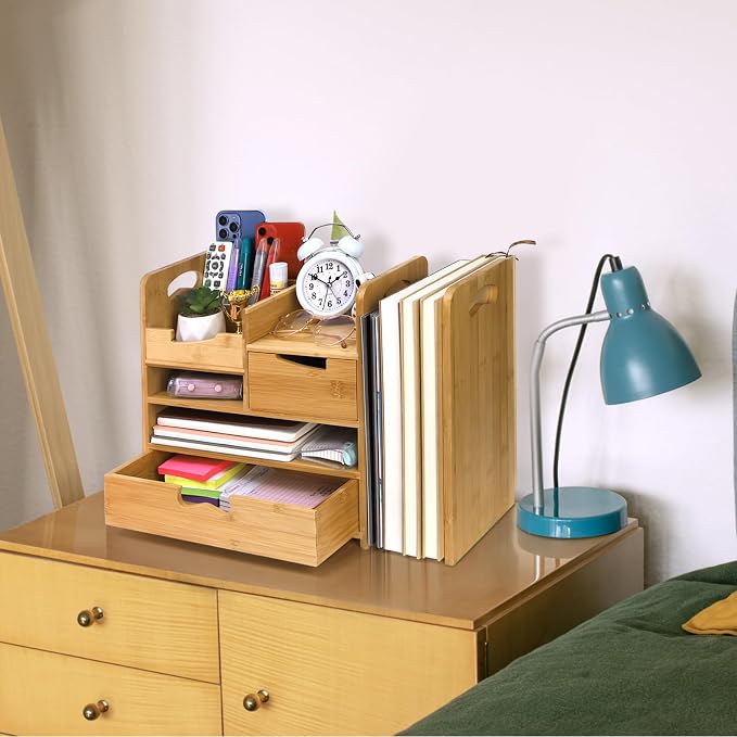 ZOOFOX Bamboo Desk Organizer - Image 8