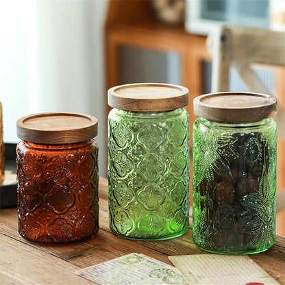 ANSQU Vintage Glass Storage Jar - 34 oz Mason Jar - Image 6