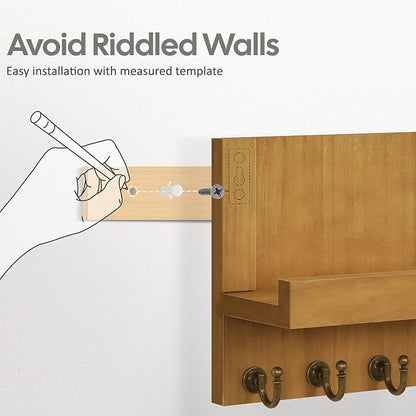 HONJIN Farmhouse Wall Key Holder - Image 3