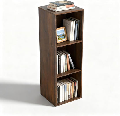 3 Cube Storage Organizer, 3Tier Cube Low Bookcase Freestanding Storage Display - Image 7