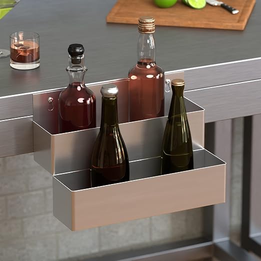 Stainless Steel Double Tier Speed Rail, Liquor Rack, Speed Rack, Bottle Holder - Image 3