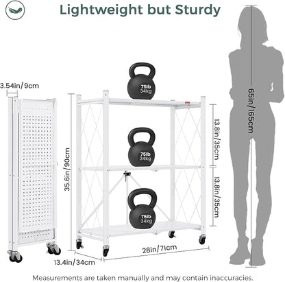 DEANIC 3 Tier Foldable Storage Shelves - Image 3