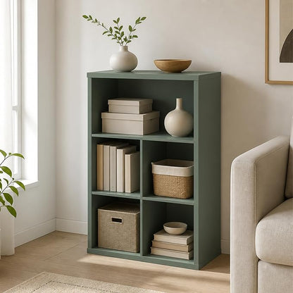 5-Cube Bookcase, Cube Storage Organizer Bookshelf, Book Shelf by Furevol