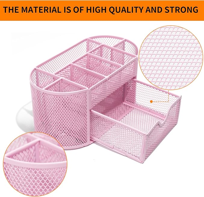 Newkita Desktop Organizer with Pencil Pen Holder and Accessories Offering 8 - Image 2