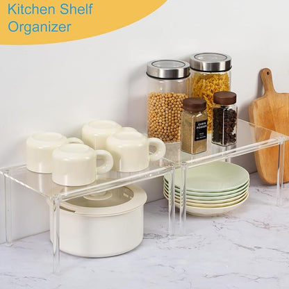 HENABLE 1 Pack Acrylic Cabinet Organizer, Kitchen Countertop Counter Organizer - Image 2
