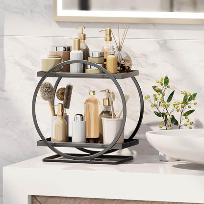 Bathroom Counter Organizer, 2 Tier Bathroom Organizer Countertop, Vanity Makeup - Image 4