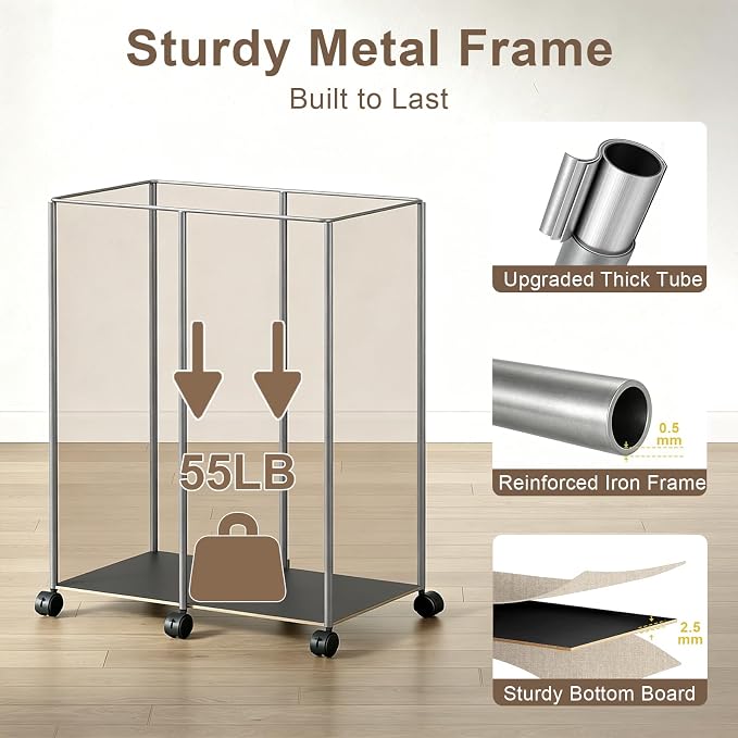 140L Double Laundry Hamper - Image 4