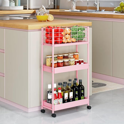 KINGRACK Slim Rolling Storage Cart 3 Tier - Image 6