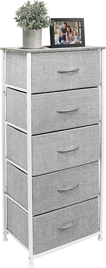 Sorbus Nightstand with 5 Drawers - Image 4
