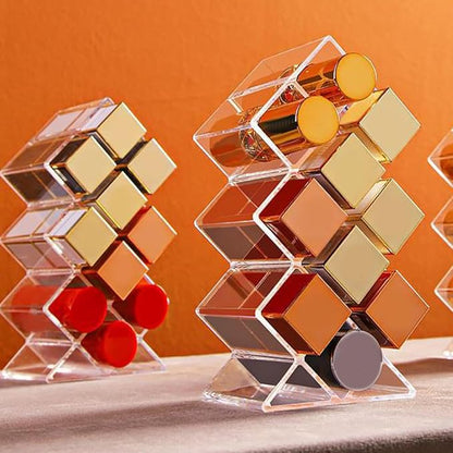 Luxshiny 2Pcs Clear Acrylic Lipstick Organizer - Image 3