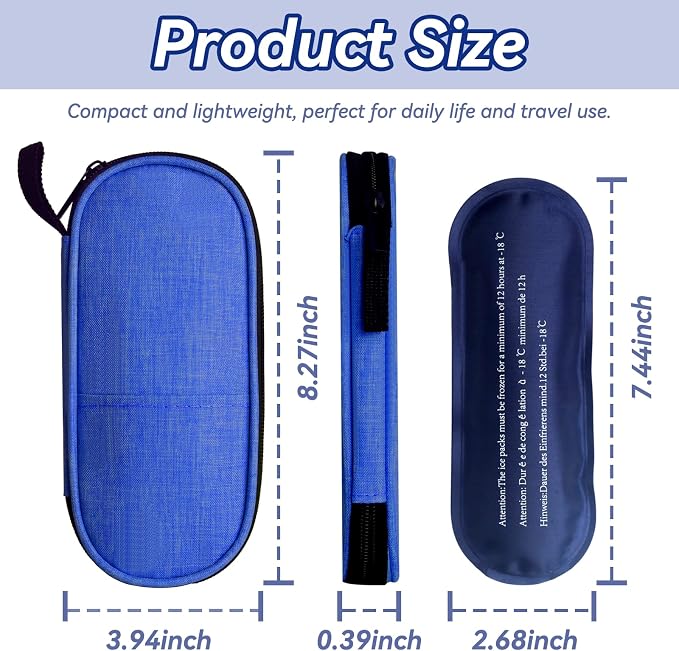 Insulin Cooler Travel Case, Medication Diabetic Cool Organizer Bag - Image 2