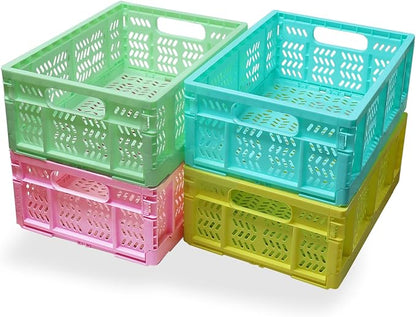 20L Folding Crate, Collapsible Storage Crates by HomeandOfficeStorage