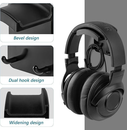 GEEKRIA Gaming Headphone Hook Holder, Wall Mount Headset Stand, Compatible - Image 4