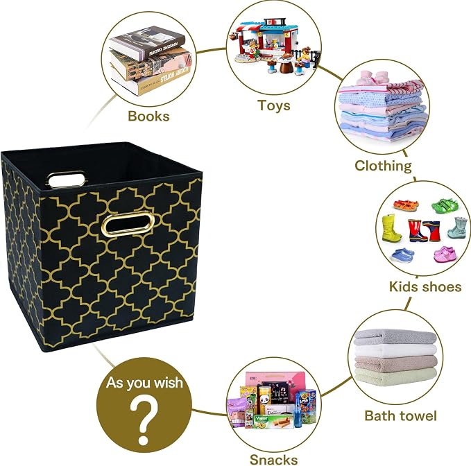 Fabric Cloth Storage Bins, Fabric Cube Organizer - Image 3