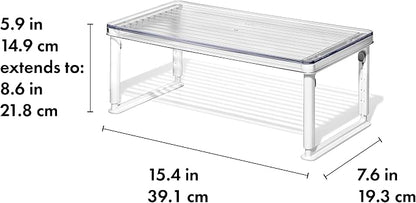 OXO Good Grips Adjustable Fridge Shelf Riser - Image 6