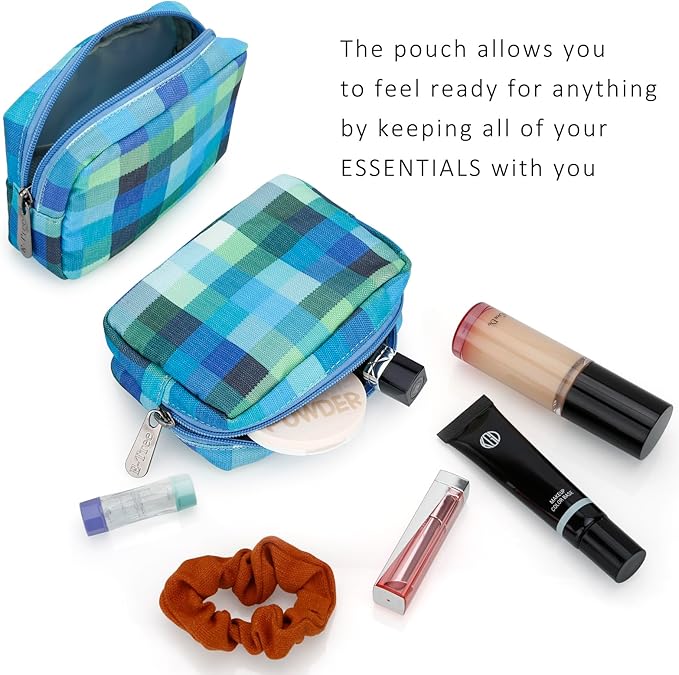 E-Tree Cute Small Makeup Bag, Cosmetic Toiletry Make up Little Items Pouch - Image 2