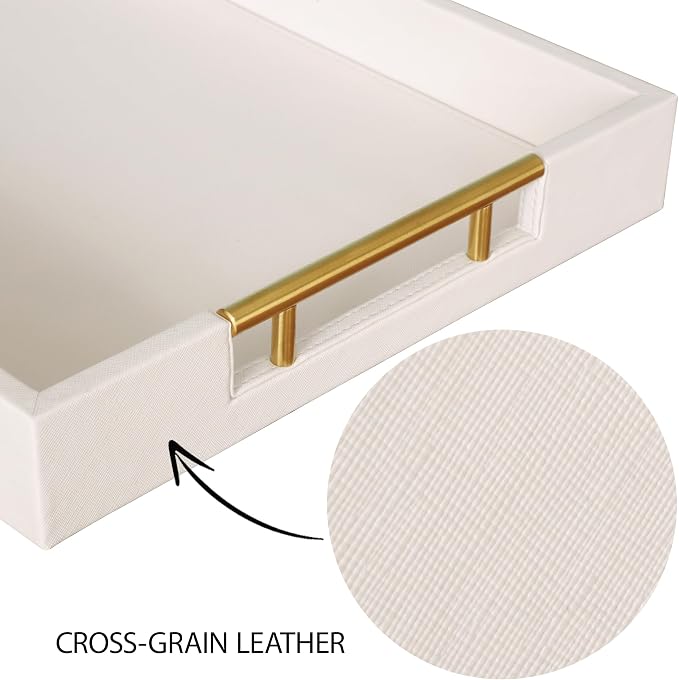 HofferRuffer Faux Leather Serving Tray - Image 3