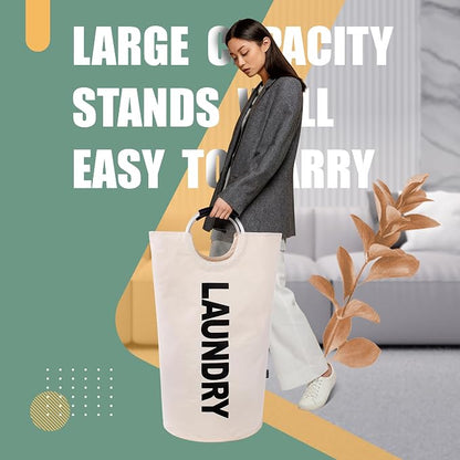 Caroeas 100L Laundry Basket, Large Laundry Hamper, Laundry Bag - Image 2