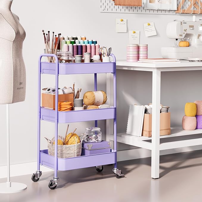 TOOLF 3-Tier Rolling Cart - Image 6