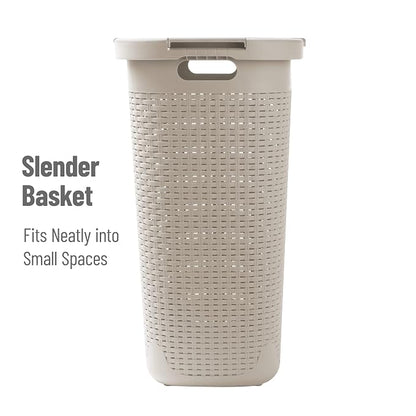 Mind Reader Slim Laundry Hamper - Image 6