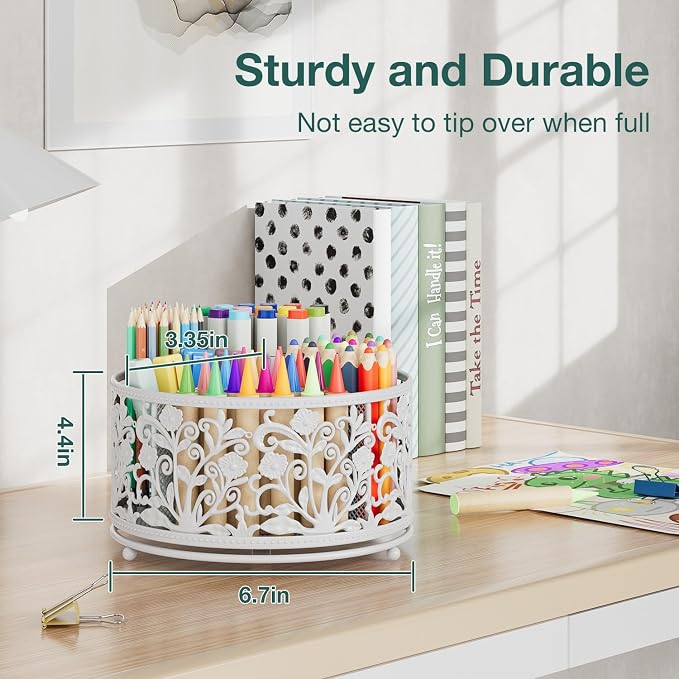 EKNITEY Rotating Mesh Desk Organizer - Image 5