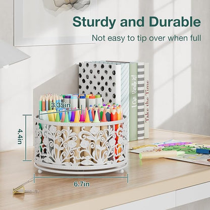 EKNITEY Rotating Mesh Desk Organizer - Image 5