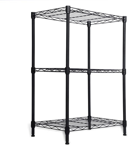 Whitmor 3 Tier Storage Shelves, Heavy Duty Metal Shelving, 400 lbs Capacity per by Whitmor