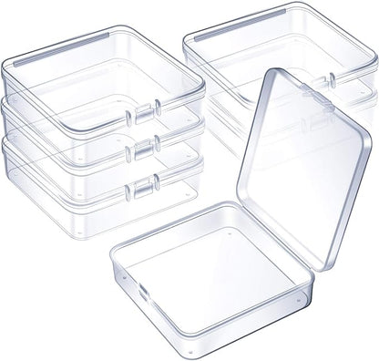 Jetec 6 Pieces Mini Plastic Clear Beads Storage Containers Box by Jetec