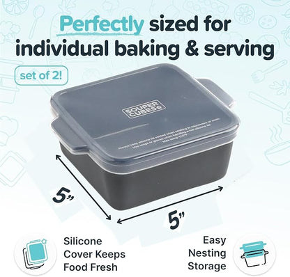 Souper Cubes Ceramic Baking Dishes 2.0-5" x 5" Baking Dishes - Image 2