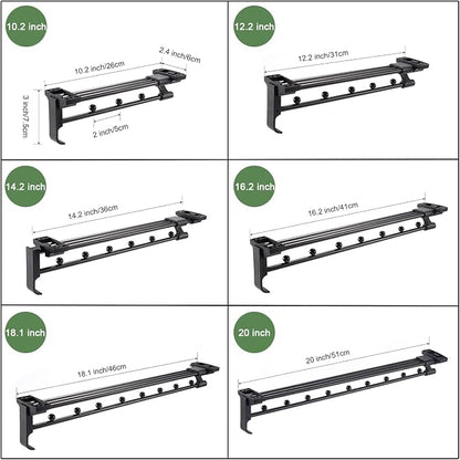 Heavy Duty Extendable Pull Out Closet Rod - Image 4