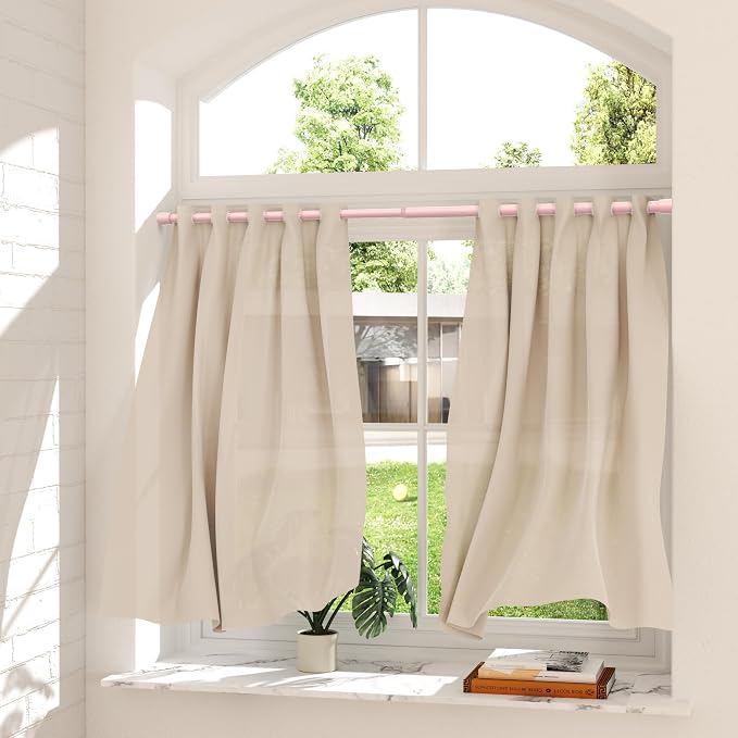 AIZESI Spring Tension Rods Adjustable Tension Curtain Rod Small Tension Rod No - Image 8