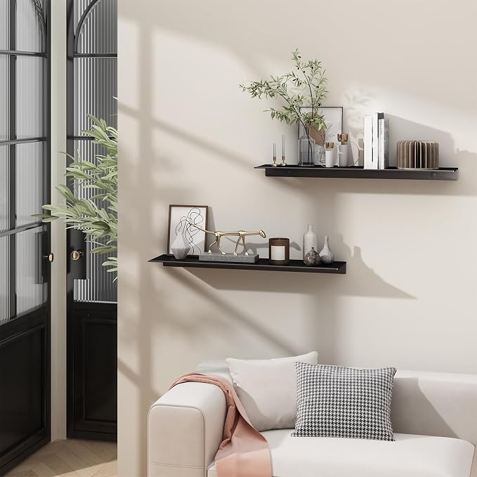 Danpoo 20 inch Long Metal Floating Shelves - Image 2